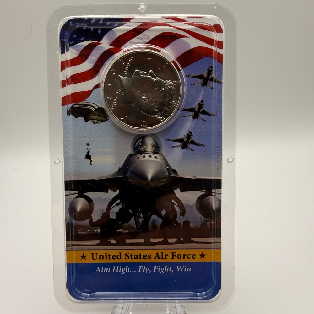 2017-P Kennedy Half Dollar uncirculated in a U.S. Air Force Showpak